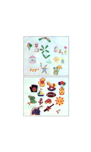 Butterick 3712 Transfer Applique and Embroidery Package Iron-On Transfer Motifs, Uncut, Factory Folded Sewing Pattern