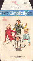 Simplicity 5105 Child's Bodysuit, Set of Blouses and Ties, Uncut, Factory Folded Sewing Pattern Size 10