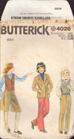 Butterick 4026 Child's Vest, Jacket, Culottes and Pants, Uncut, Factory Folded Sewing Pattern Size 8