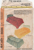 McCall's 8686 Bed Spreads, Throws, Coverlets and Dust Ruffles, Uncut, Factory Folded and Sealed Sewing Pattern Twin or Full Size