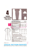 70s A-Line Dress with Peter Pan Collar and Large Pockets, Bust 32.5" (83 cm) or 34" (87 cm) Vogue 7740, Vintage Sewing Pattern Reproduction