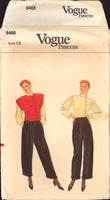 Vogue 8468 Below Waist Vest, Blouse and Wide Leg Pants, Uncut, Factory Folded and Sealed Sewing Pattern Size 12
