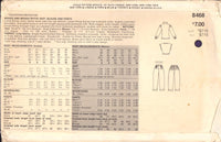 Vogue 8468 Below Waist Vest, Blouse and Wide Leg Pants, Uncut, Factory Folded and Sealed Sewing Pattern Size 12