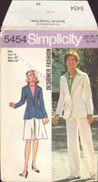 Simplicity 5454 Designer Fashion Jacket, Skirt and Pants, Uncut, Factory Folded Sewing Pattern Size 18 Bust 40