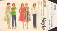 Style 1838 Flared Peasant Dress or Top, Uncut, Factory Folded Sewing Pattern Size 10 Bust 32.5