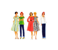 Style 1838 Flared Peasant Dress or Top, Uncut, Factory Folded Sewing Pattern Size 10 Bust 32.5