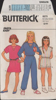 Butterick 6575 Sewing Pattern, Girls' Dress or Jumpsuit Size 12-14, CUT, COMPLETE