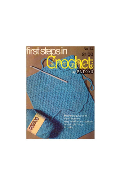 Patons First Steps in Crochet - Beginners Guide to Crochet Instant Download PDF 52 pages