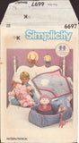 Simplicity 6697 Sewing Pattern, Moonbeam Doll Accessories, One Size, Uncut, Factory Folded
