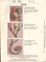 Simplicity 7419 Sewing Pattern, Braided Table Accessories, One Size, Uncut, Factory Folded