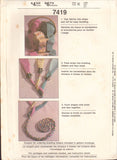 Simplicity 7419 Sewing Pattern, Braided Table Accessories, One Size, Uncut, Factory Folded