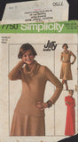 Simplicity 7750 Sewing Pattern, Jiffy Dress or Top and Skirt, Size 12-14, Uncut, Factory Folded