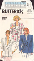 Butterick 3637 Sewing Pattern, Jacket, Size 20-22-24, NEATLY CUT, COMPLETE