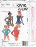 Kwik Sew 2177 Girls' Dance Leotards with Skirt and Neckline Variations, Uncut, Factory Folded Sewing Pattern Multi Size 4-7