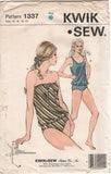 Kwik Sew 1337 Swimwear: Two Piece, Strapless or Tank Top Swimsuits, Uncut, Factory Folded Sewing Pattern Size 14-20