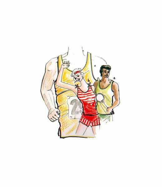 Tumble Times Frances & Frank Unisex Singlet / Tank Tops, Uncut, Factory Folded, Sewing Pattern Multi Size 8-22