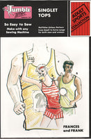 Tumble Times Frances & Frank Unisex Singlet / Tank Tops, Uncut, Factory Folded, Sewing Pattern Multi Size 8-22