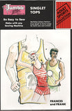 Tumble Times Frances & Frank Unisex Singlet / Tank Tops, Uncut, Factory Folded, Sewing Pattern Multi Size 8-22