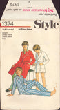 Style 1374 Boy's Robe in Two Lengths and Pajamas, Uncut, Factory Folded Sewing Pattern Size 6 Chest 25"