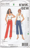 Kwik Sew 3443 Women's Activewear: Yoga Pants in Two Lengths, Uncut, Factory Folded Sewing Pattern Multi Size XS-XL
