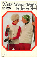 Patons 946 Winter Scene-stealers - 70s Knitting Patterns for Jumpers, Ponchos, Jackets etc. for Women Instant Download PDF 20 pages