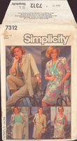 Simplicity 7312 Sewing Pattern, Top, Skirt, Pants, Jacket or Dress, Size 14, Uncut, Factory Folded