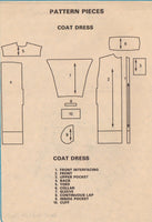 McCall's 2094 Sewing Pattern, Coat-Dress, Size 14, Cut, Incomplete