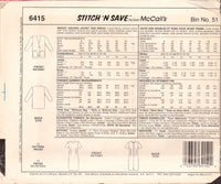 Stitch 'n Save 6415 Sewing Pattern, Dress and Jacket, Size 14-16-18, Uncut, Factory Folded