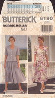 Butterick 6190 Sewing Pattern Top Skirt Size 12-14-16 Uncut Factory Folded
