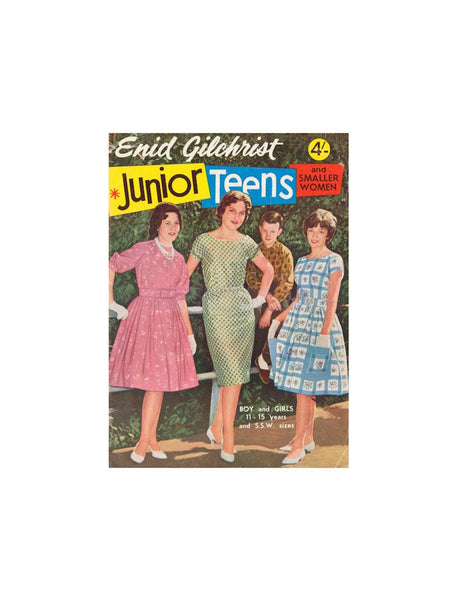 Enid Gilchrist Junior Teens and Smaller Women Pattern Book - Drafting Book -  Instant Download PDF 52 pages