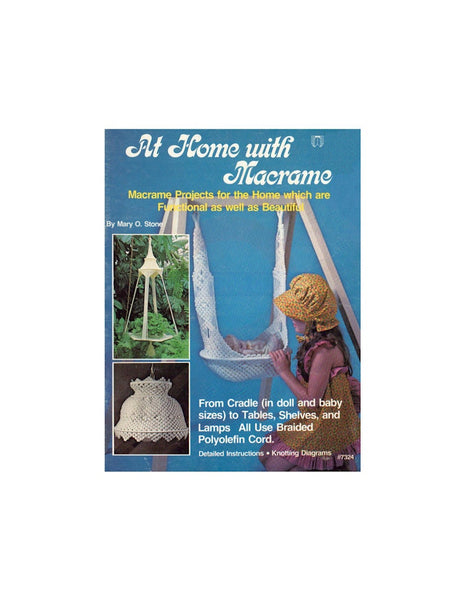 At Home with Macrame - Vintage Macrame Patterns Instant Download PDF 24 pages