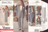 Vogue 1087 Sewing Pattern Tamotsu Women's Jacket, Dress, Top, Skirt And Pants Size 14-16 Cut, Complete