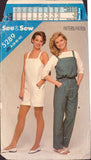 See & Sew 5289 Sewing Pattern, Jumpsuit, Size 8-10-12, Cut, Complete