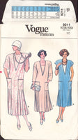 Vogue 9211 Sewing Pattern, Dress, Size 10, Cut, Complete