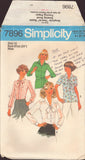 Simplicity 7896 Sewing Pattern, Blouses, Size 12, Cut, Complete