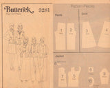 Butterick 3281 Sewing Pattern, Jacket, Skirt and Pants, Size 14, Uncut, Incomplete