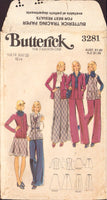 Butterick 3281 Sewing Pattern, Jacket, Skirt and Pants, Size 14, Uncut, Incomplete