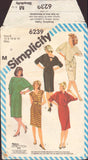 Simplicity 6239 Sewing Pattern, Pullover Dresses, Size 12-14, Cut, Incomplete