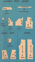 Simplicity 5875 Child's Shirt-Jacket and Short Skirt, Size 3, Cut, INCOMPLETE