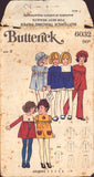 Butterick 6032 Sewing Pattern, Child's Dress, Pants and Hat, Size 2, Partially Cut, Complete