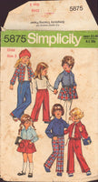 Simplicity 5875 Child's Shirt-Jacket and Short Skirt, Size 3, Cut, INCOMPLETE
