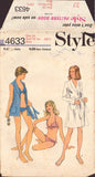 Style 4633 Sewing Pattern, 2-Length Beach Robe, Size 14 or Size 16, Uncut, Incomplete