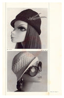 Patons 933 Hats and Caps - Vintage 60s Crocheted and Knitted Hat and Cap Patterns Instant Download PDF 20 pages