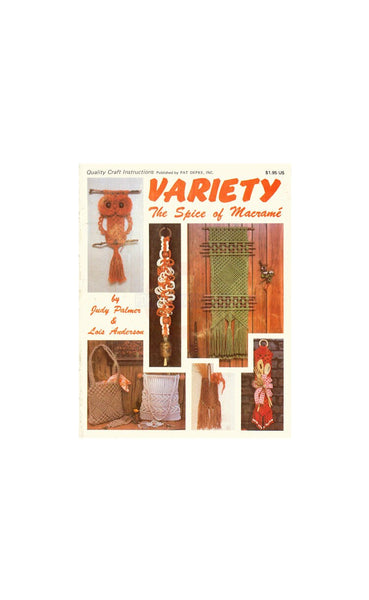 Variety The Spice of Macramé - Various Macrame Projects Instant Download PDF 40 pages