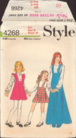 Style 4268 Sewing Pattern Dress and Blouse, Size 8, Partially Cut, Complete