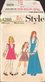 Style 4268 Sewing Pattern Dress and Blouse, Size 8, Partially Cut, Complete