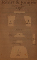 Butterick 4782 Sewing Pattern, Toddlers' Jumper and T-Shirt, Size 4, Partially Cut, INCOMPLETE