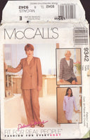 McCalls 9342 Sewing Pattern, Jacket, Pants, Skirt, Size 8, Uncut Factory Folded