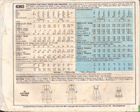 McCalls 6363 Sewing Pattern, Children's and Girls' Dress and Pinafore, Size 10, Partially Cut, Complete