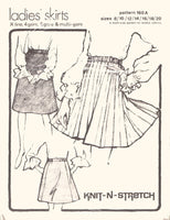 Knit-n-Stretch 160A Sewing Pattern, Ladies' Skirt, Size 8-20, Uncut, Factory Folded